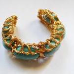 Amazonite Wire Wrapped Brac..